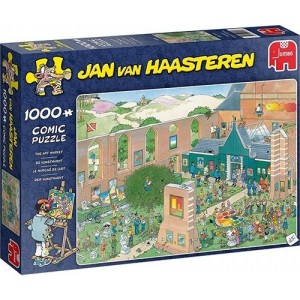 Jan van Haasteren puzzel De kunstmarkt1000 stukjes NIEUW!