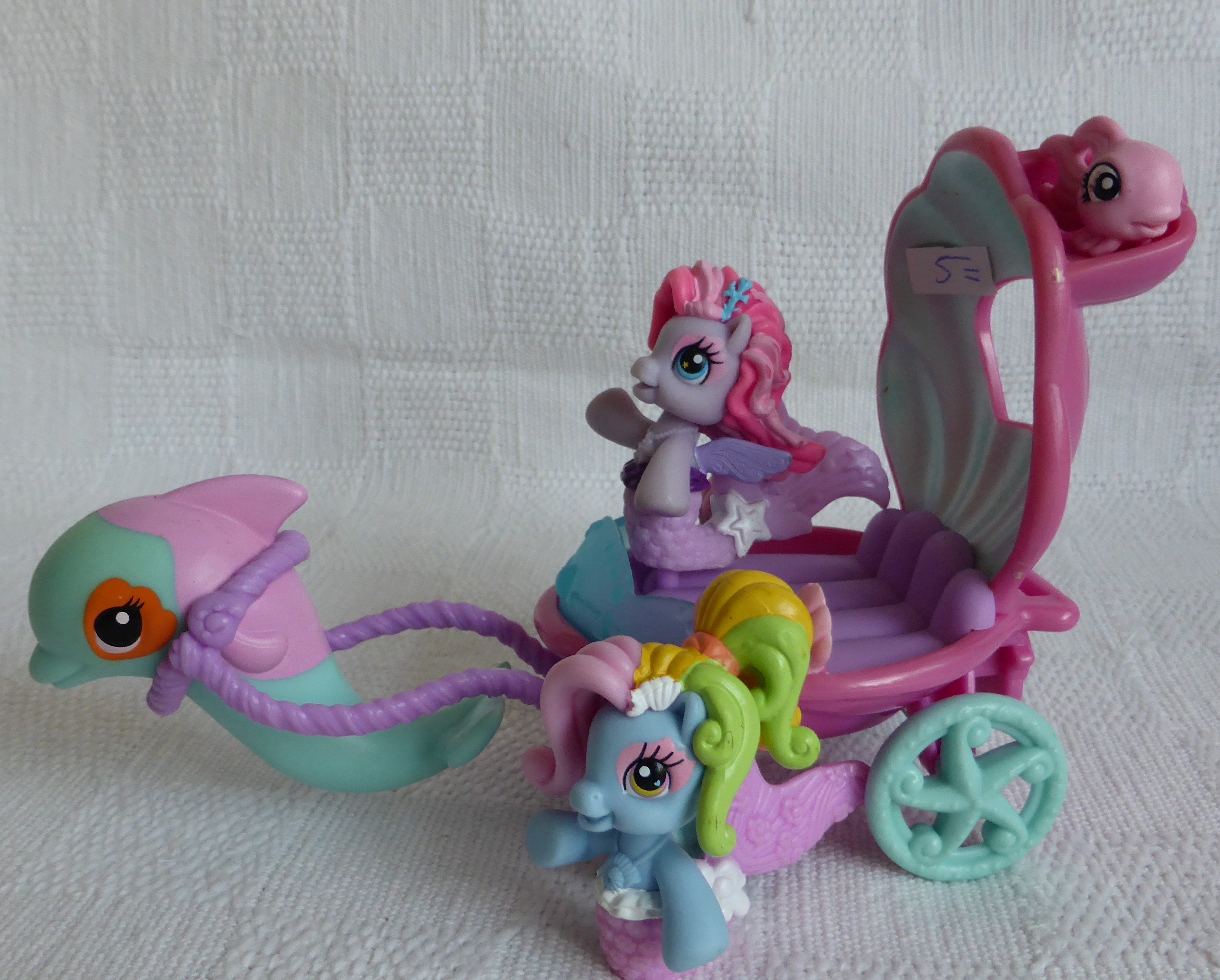 Beneden afronden verdamping publiek My Little Pony Ponyville Zeemeerminnen met koets -  marmir-spellen-en-speelgoed