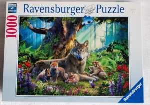 Ravensburger puzzel Familie wolf in het bos 1000 stukjes